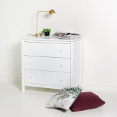Seaside dresser with slide rack