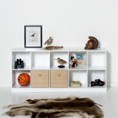 Wood shelving unit 5×2