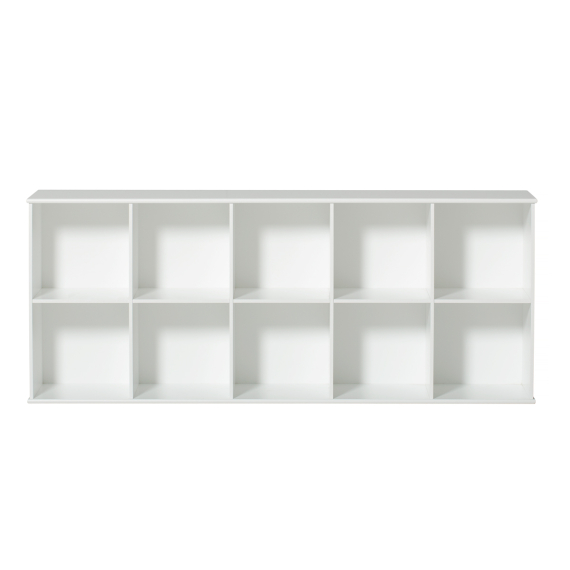 Wood shelving unit 5×2